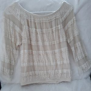 lace and ruffle top